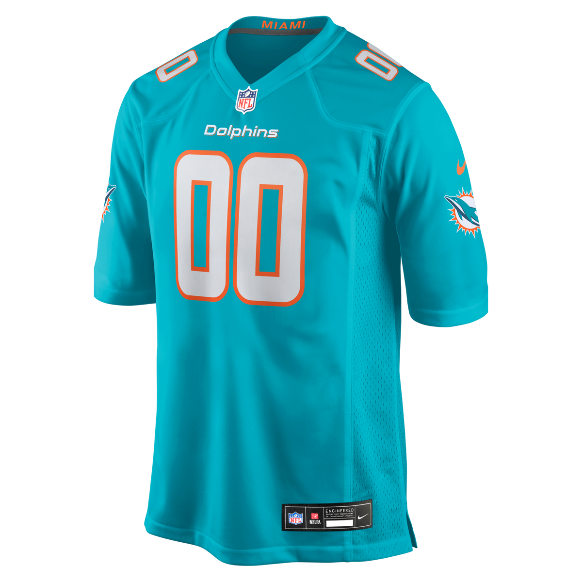 Miami Dolphins Aqua Custom Game Jersey