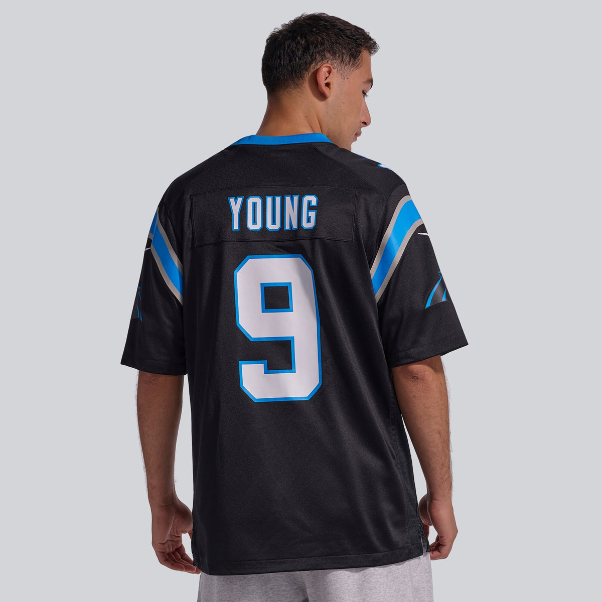 Carolina Panthers Bryce Young Black Team Game Jersey