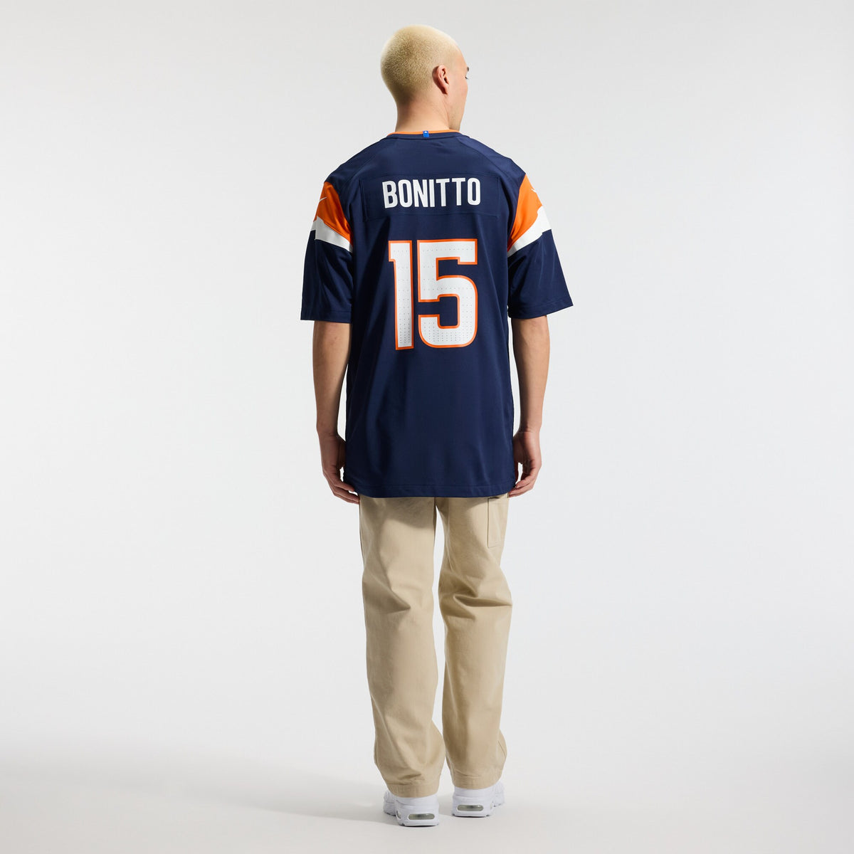 Denver Broncos Nik Bonitto Navy Alternate Game Jersey