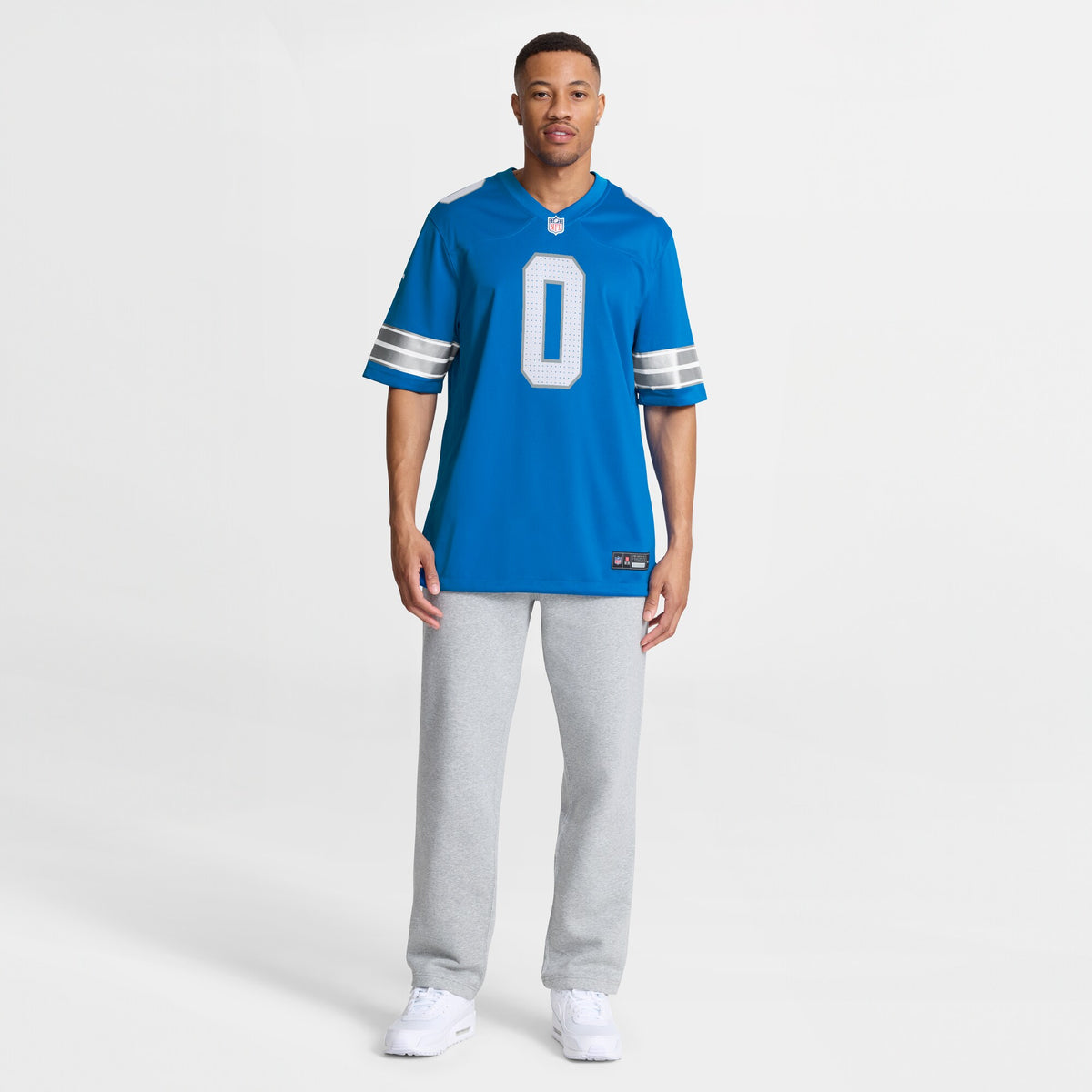 Detroit Lions Jahmyr Gibbs Blue Game Player Jersey