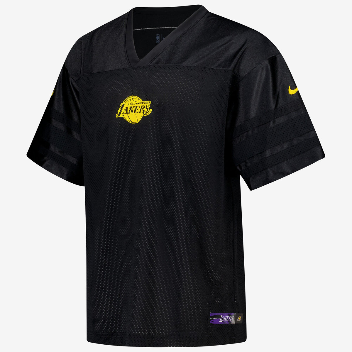 Los Angeles Lakers Courtside Football Jersey - Black -