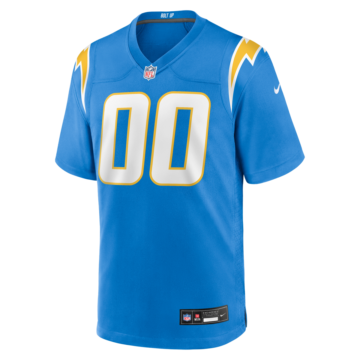 Los Angeles Chargers Powder Blue Custom Game Jersey