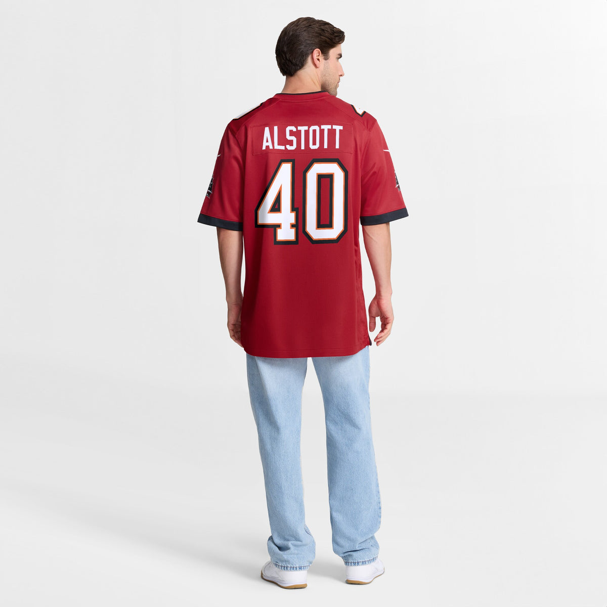 Tampa Bay Buccaneers Mike Alstott Red Retired Player Game Jersey