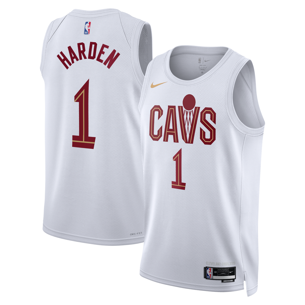Cleveland Cavaliers Association Edition Swingman Jersey - White - James Harden