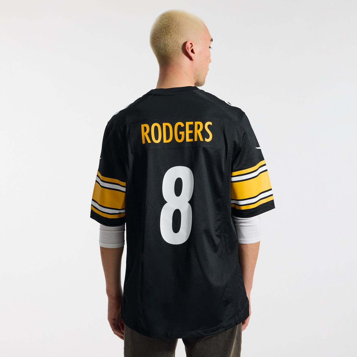Pittsburgh Steelers Aaron Rodgers Black Game Jersey