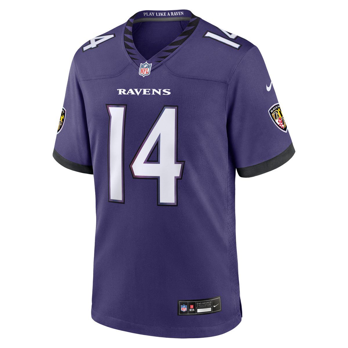 Baltimore Ravens Kyle Hamilton Purple Team Game Jersey