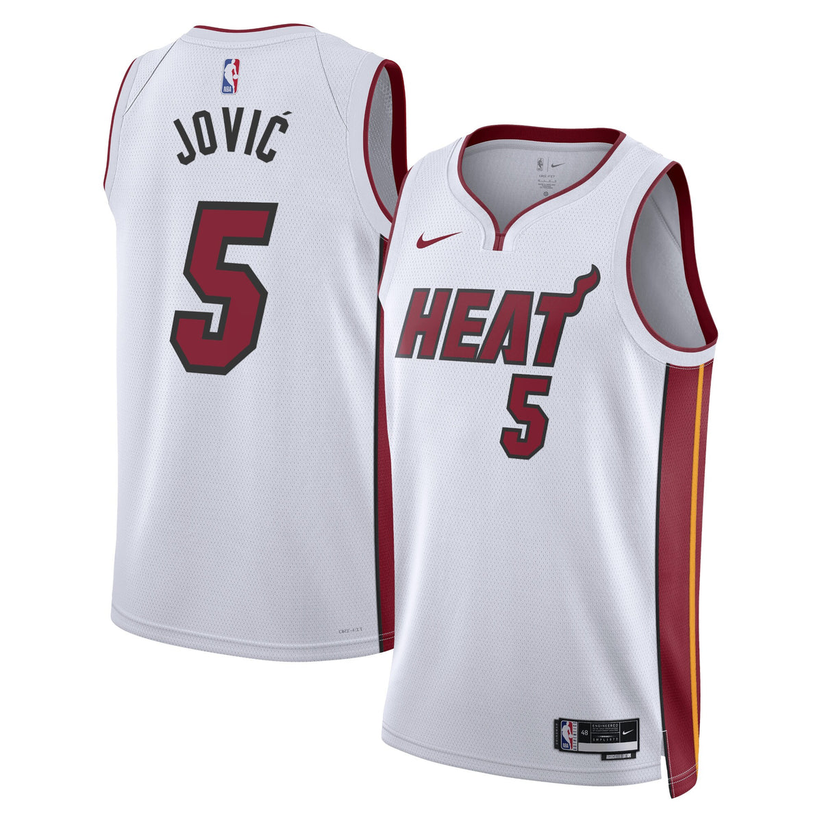 Miami Heat Association Edition Swingman Jersey - White - Nikola Jović