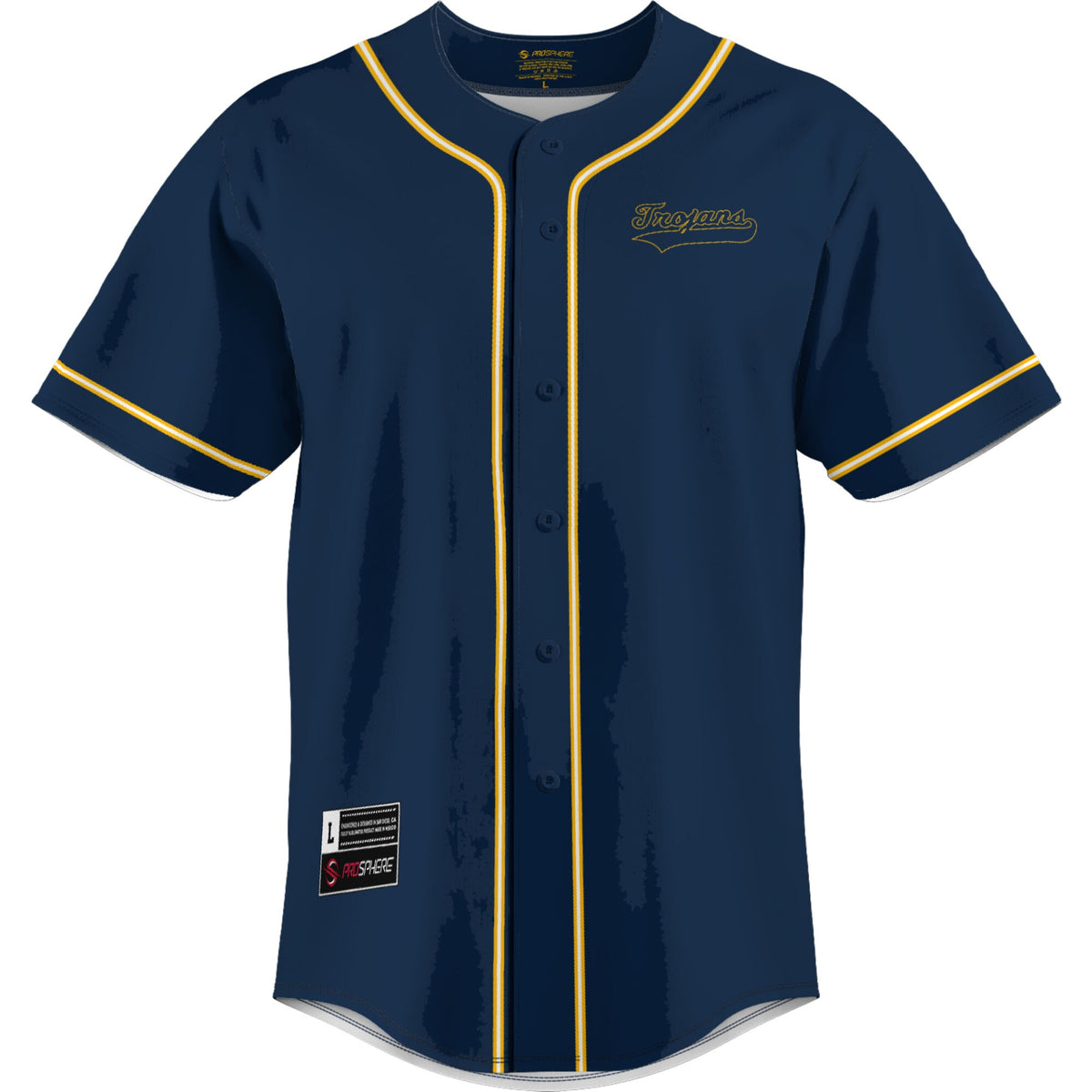 GameDay Greats Navy Central Alabama Community College Trojans Lightweight Baseball Jersey