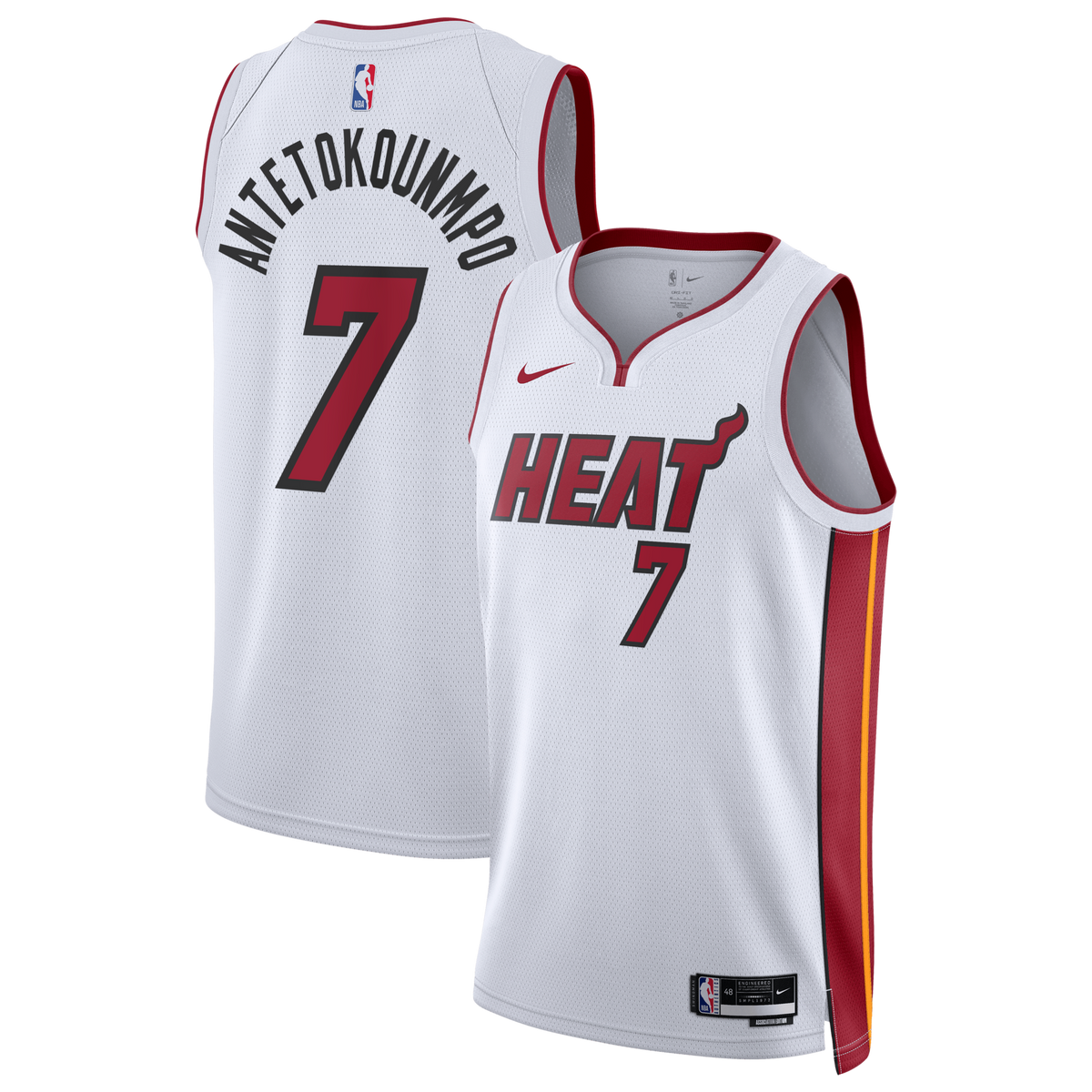 Miami Heat Association Edition Swingman Jersey - White - Giannis Antetokounmpo