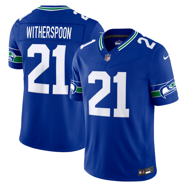 Seattle Seahawks Devon Witherspoon Royal Alternate Vapor F.U.S.E. Stitched Limited Jersey