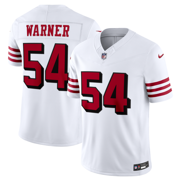 San Francisco 49ers Fred Warner White Alternate Vapor F.U.S.E. Stitched Limited Jersey