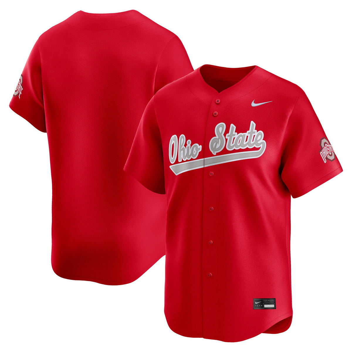 Scarlet Ohio State Buckeyes Baseball Limited Jersey