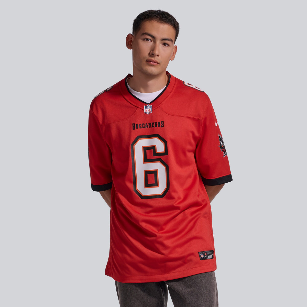 Tampa Bay Buccaneers Baker Mayfield Red Team Game Jersey