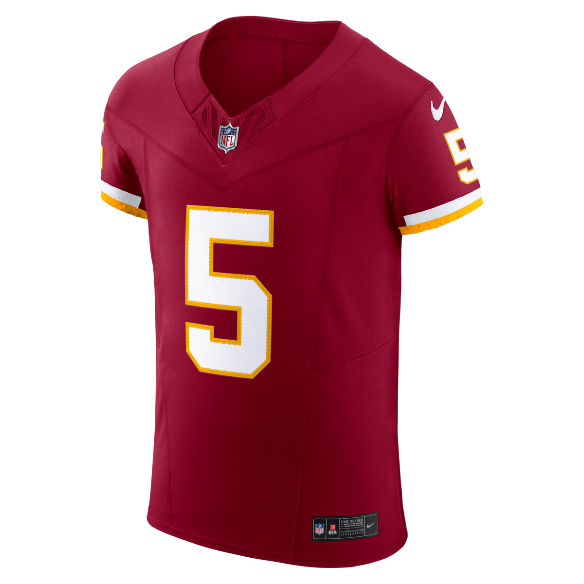 Washington Commanders Jayden Daniels Burgundy Team Vapor F.U.S.E. Elite Jersey
