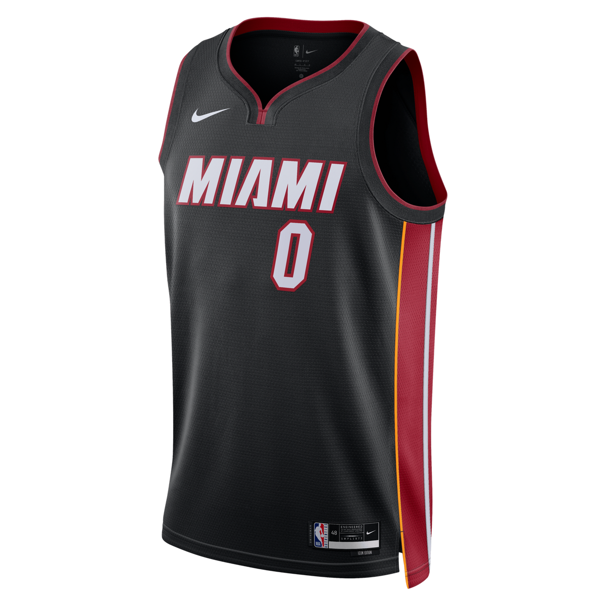 Miami Heat Icon Edition Swingman Jersey - Black - Simone Fontecchio