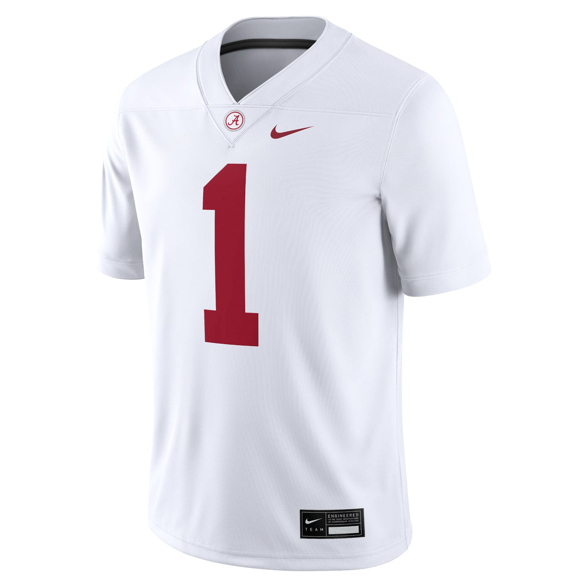 #1 White Alabama Crimson Tide Game Jersey