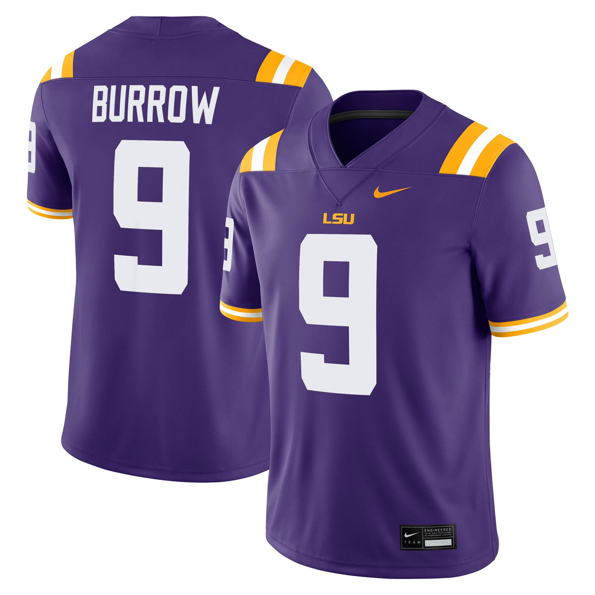 Joe Burrow Purple LSU Tigers Alumni Game Jersey