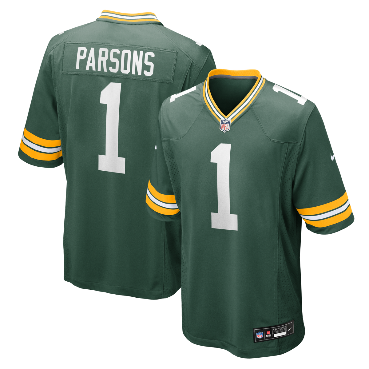 Green Bay Packers Micah Parsons Green Game Player Jersey