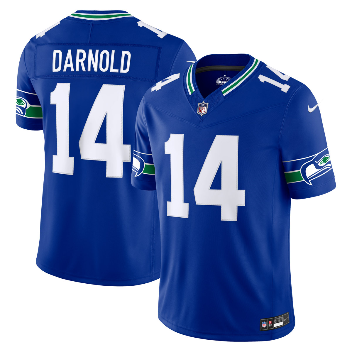 Seattle Seahawks Sam Darnold Royal Alternate Vapor F.U.S.E. Stitched Limited Jersey