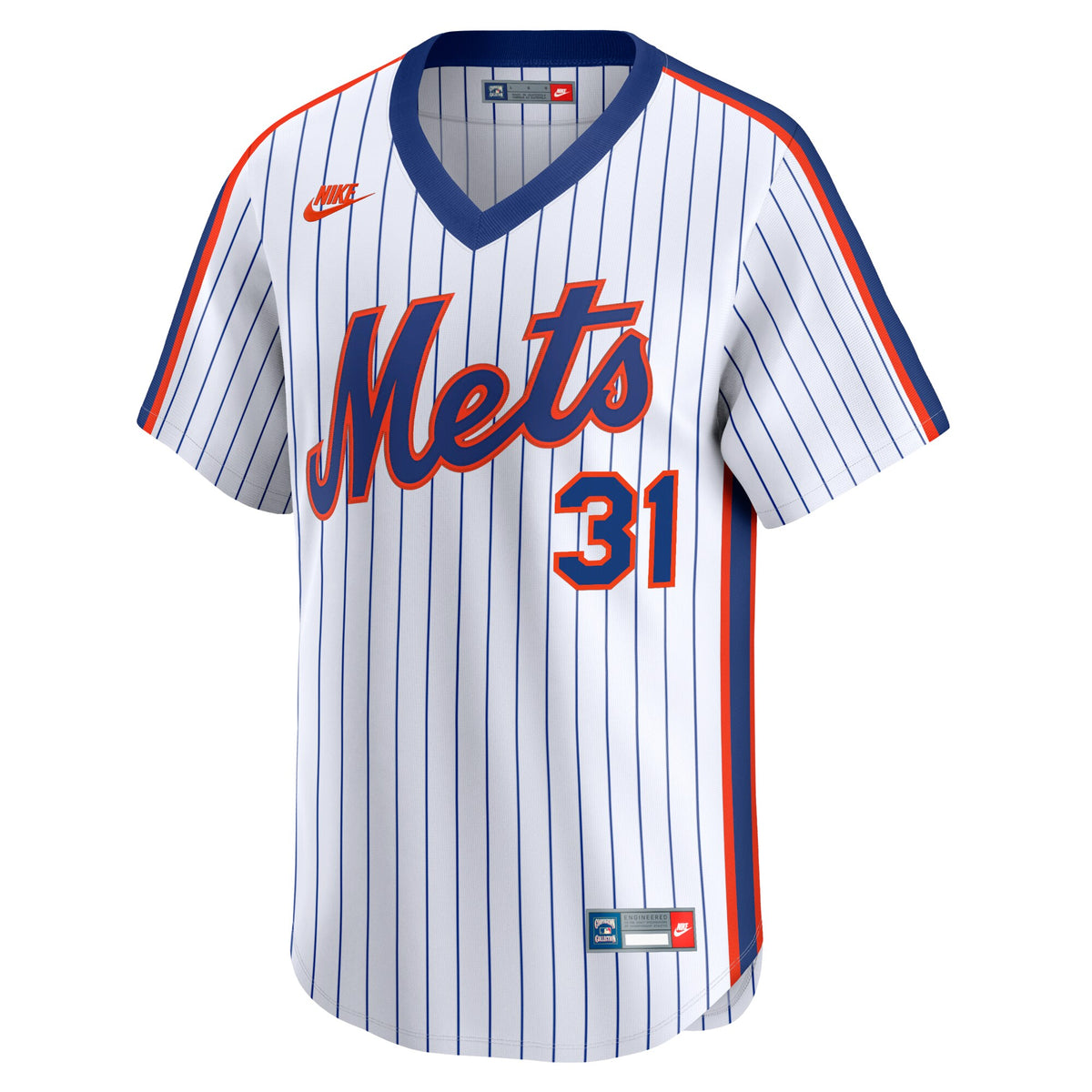 New York Mets Mike Piazza White Throwback Cooperstown Limited Jersey