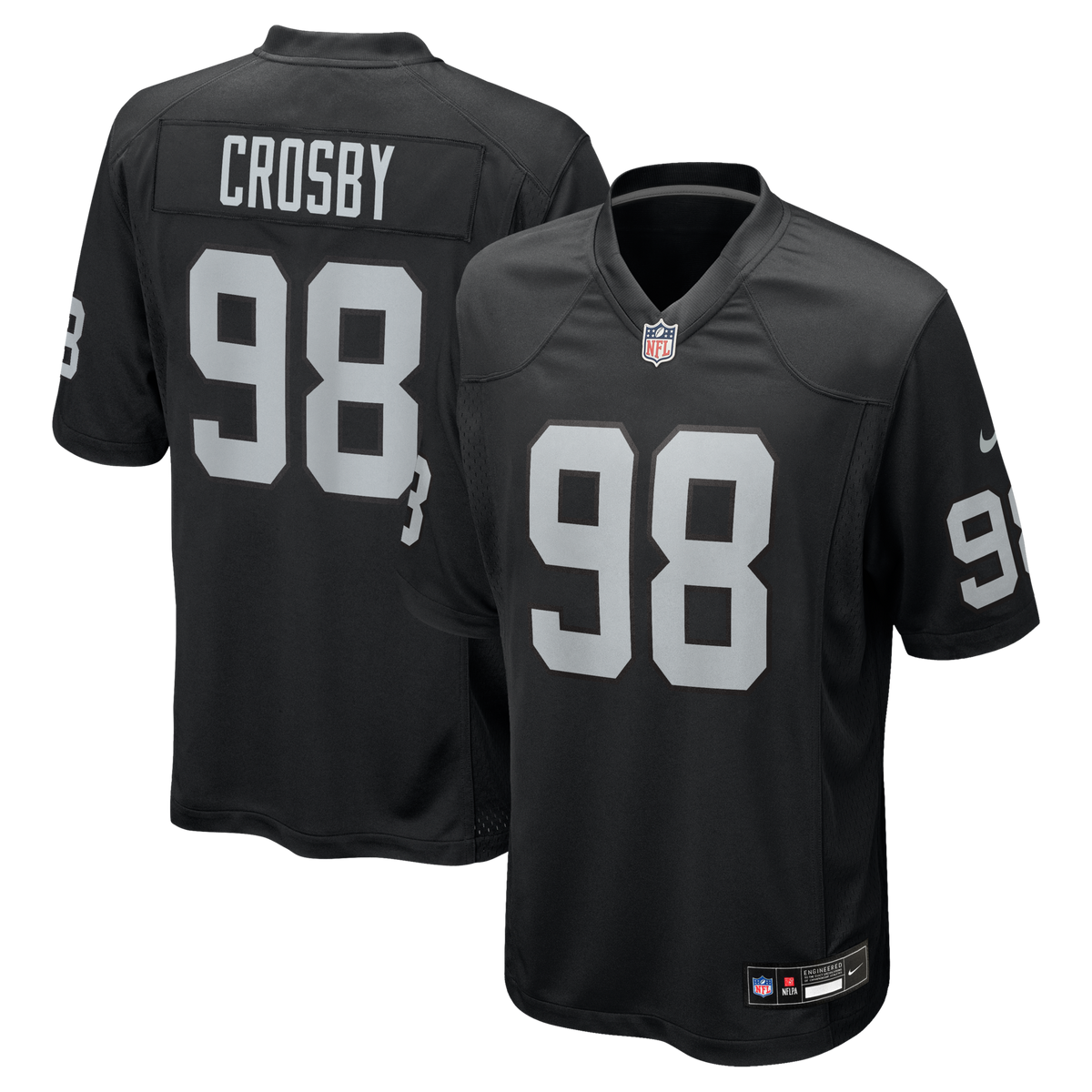 Las Vegas Raiders Maxx Crosby Black Game Jersey