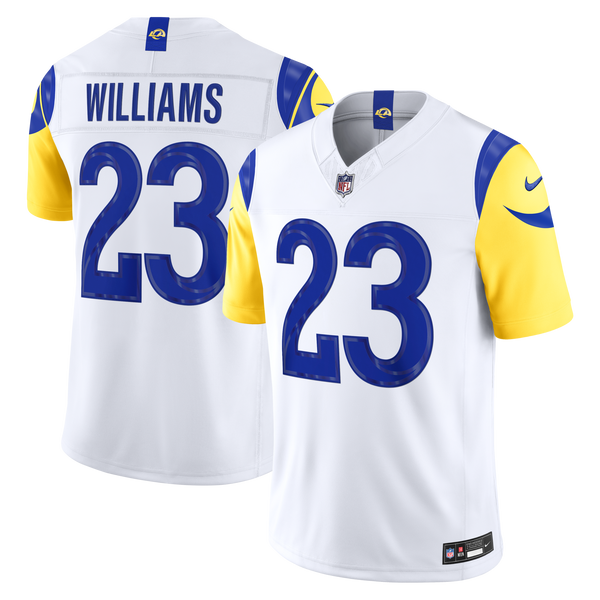Los Angeles Rams Kyren Williams White Vapor F.U.S.E. Stitched Limited Jersey