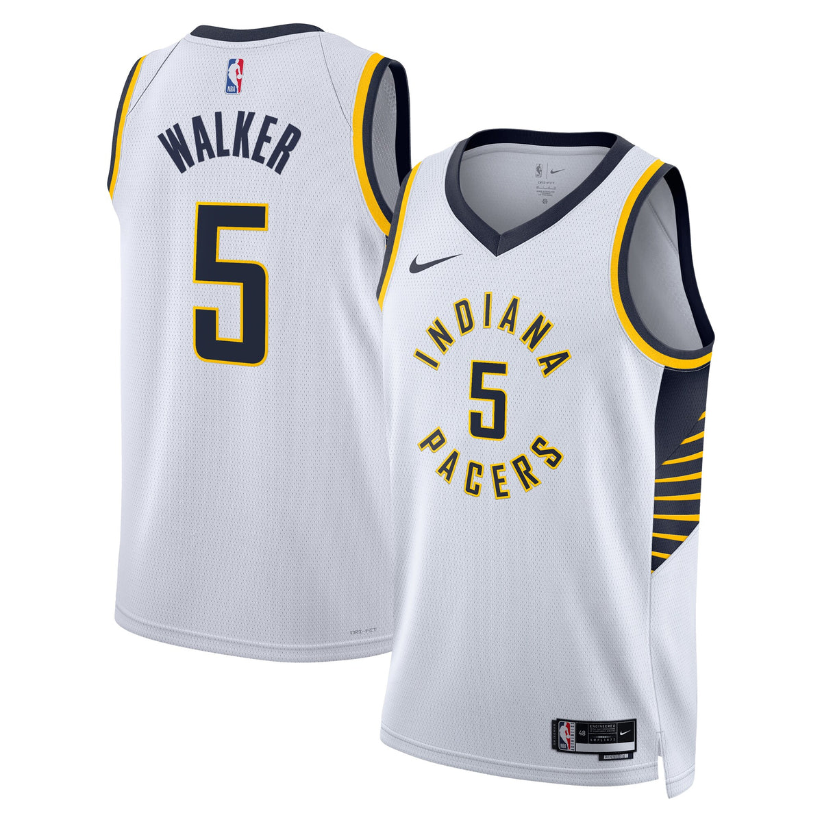 Indiana Pacers Association Edition Swingman Jersey - White - Jarace Walker
