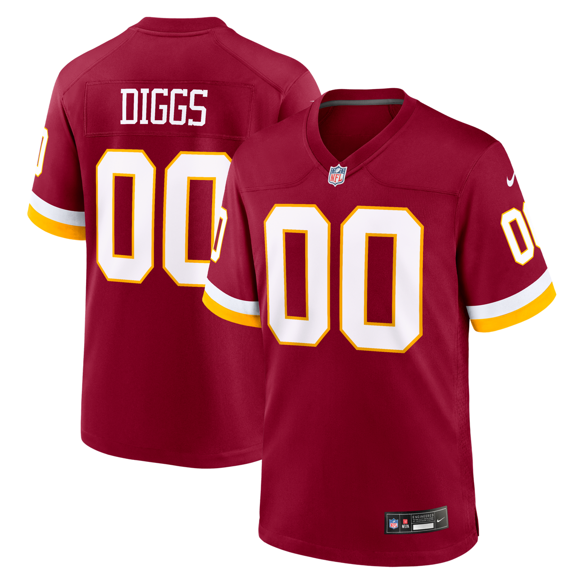 Washington Commanders Stefon Diggs Burgundy Game Jersey