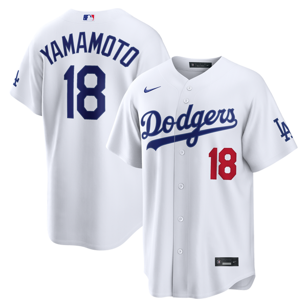 Los Angeles Dodgers Yoshinobu Yamamoto White Home Stadium Jersey