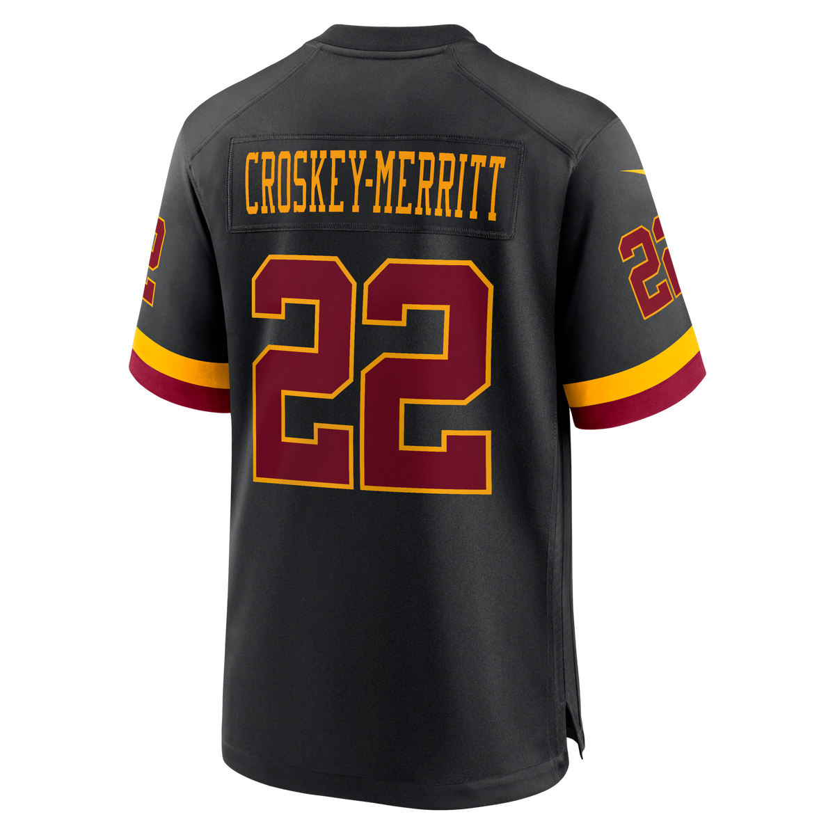 Washington Commanders Jacory Croskey-Merritt Black Hail Raiser Alternate Game Jersey
