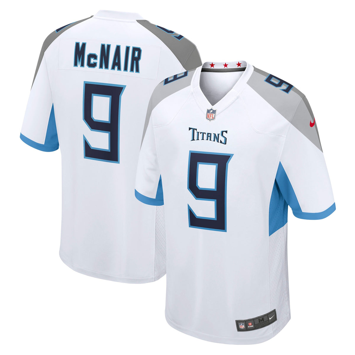 Tennessee Titans Steve McNair White Retired Player Game Jersey