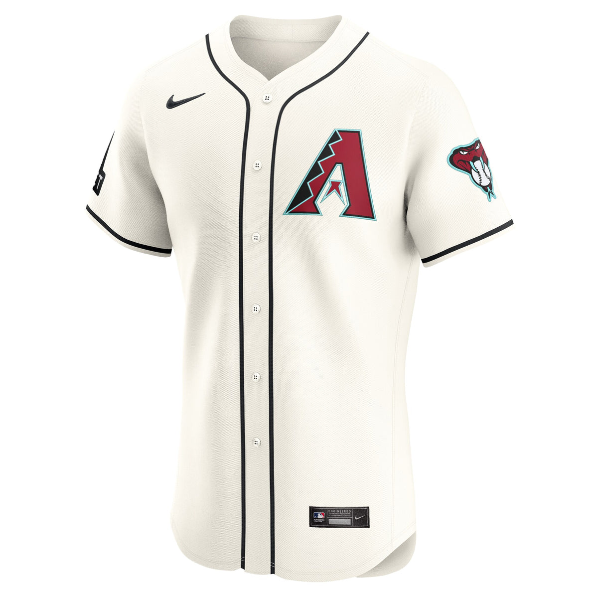 Arizona Diamondbacks White Home Elite Patch Jersey