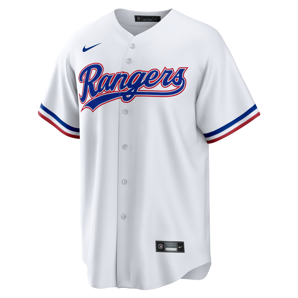 Texas Rangers White Home Big & Tall Replica Jersey