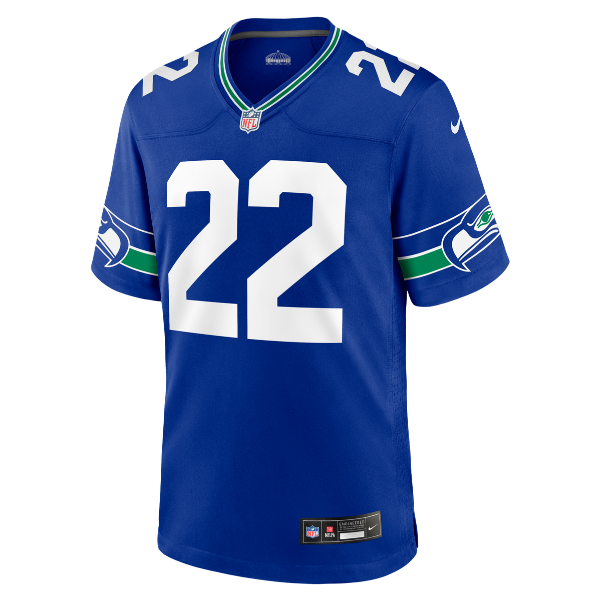 Seattle Seahawks Rashid Shaheed Royal Alternate Game Jersey