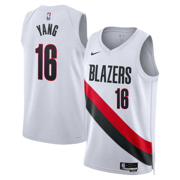 Portland Trail Blazers Replica Association Edition Swingman Jersey - White - Yang Hansen -
