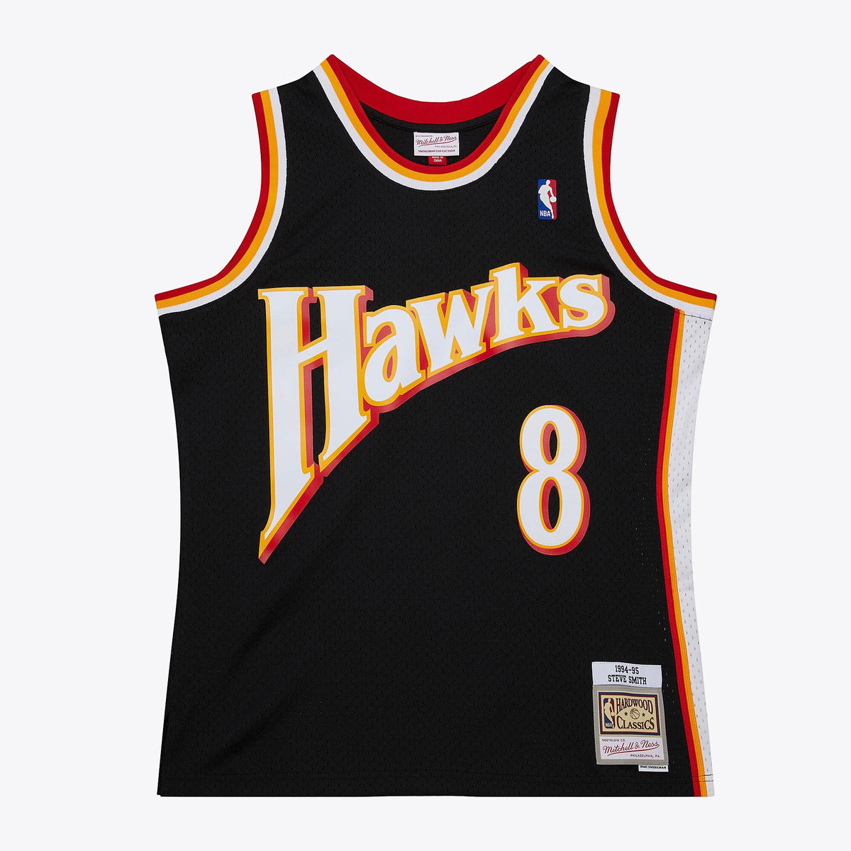 Atlanta Hawks Mitchell & Ness Steve Smith 1994 Dark Authentic Jersey - Black