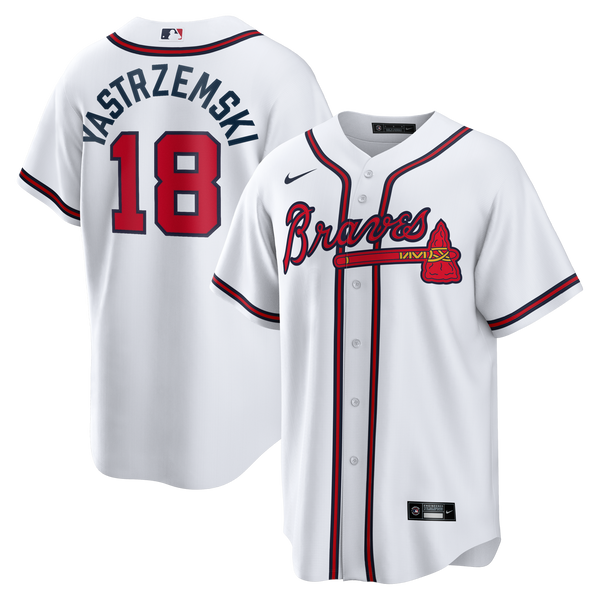 Atlanta Braves Mike Yastrzemski White Replica Jersey
