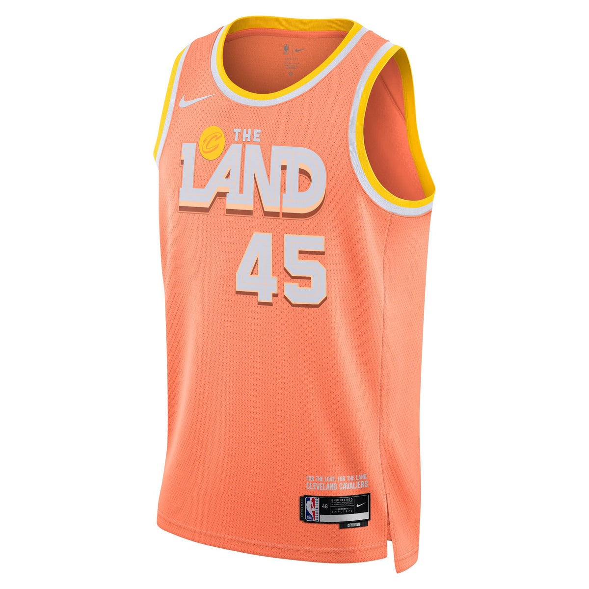 Cleveland Cavaliers 2025/26 City Edition Swingman Jersey - Orange - Donovan Mitchell