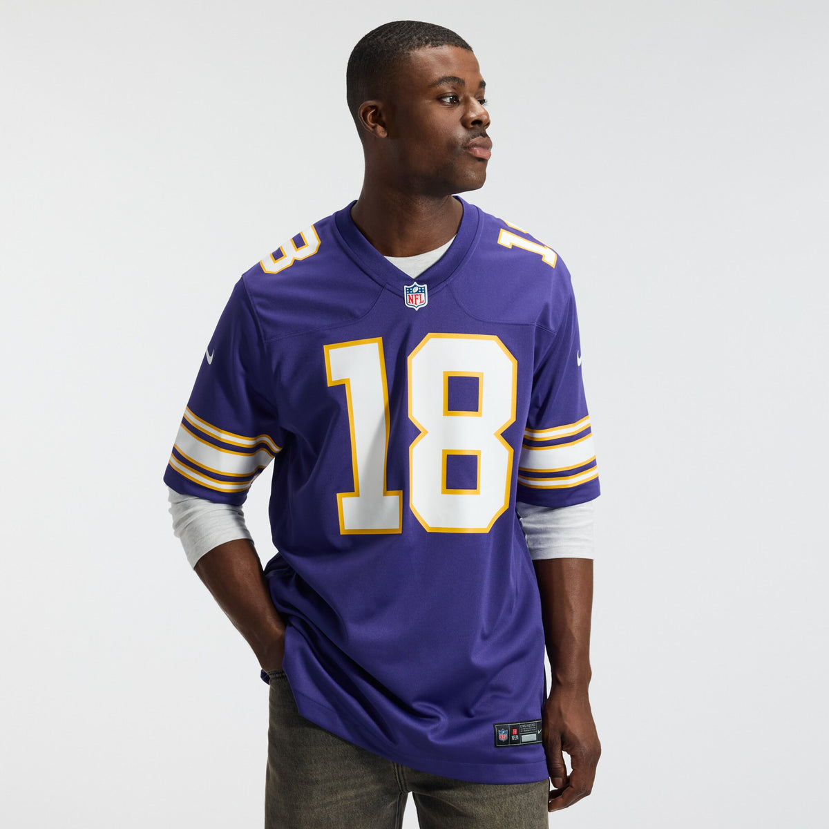 Minnesota Vikings Justin Jefferson Purple Classic Player Game Jersey