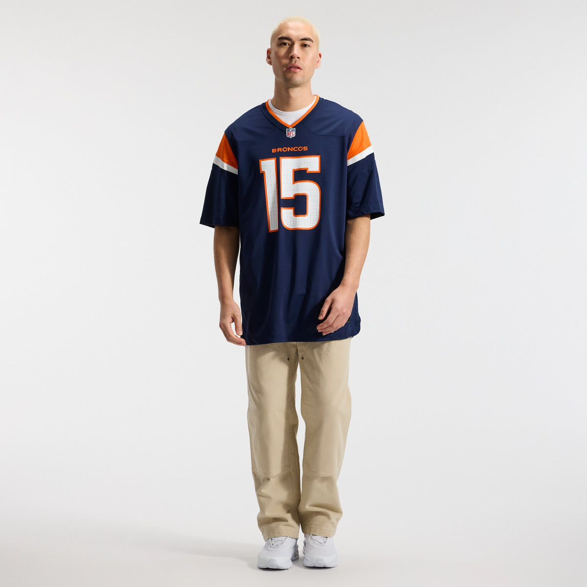Denver Broncos Nik Bonitto Navy Alternate Game Jersey