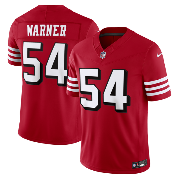 San Francisco 49ers Fred Warner Scarlet Alternate Vapor F.U.S.E. Stitched Limited Jersey