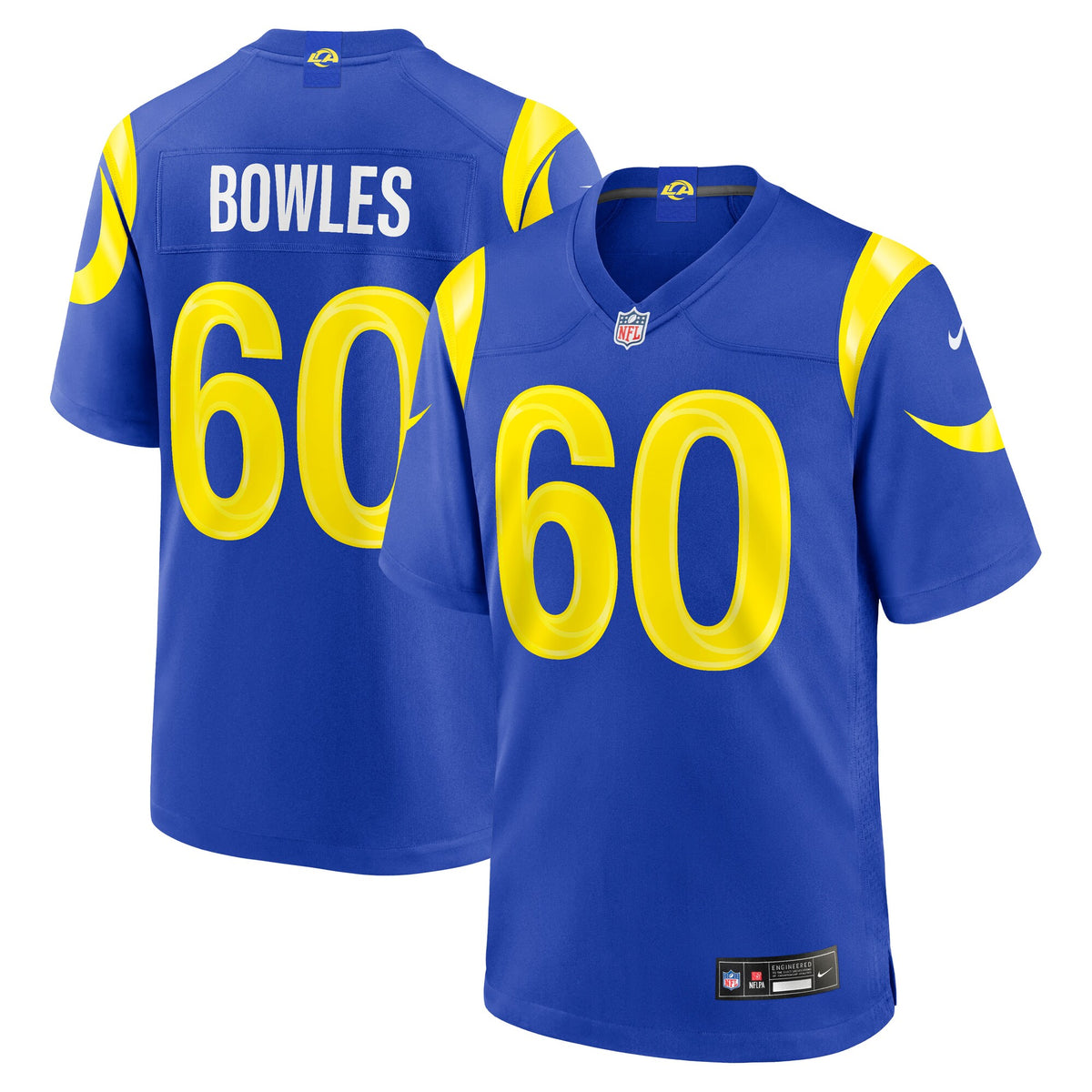 Los Angeles Rams Wyatt Bowles Royal Team Game Jersey