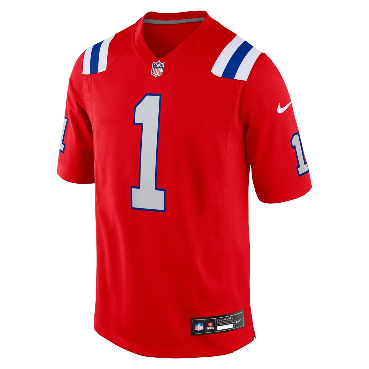 New England Patriots A.J. Brown Red Game Jersey