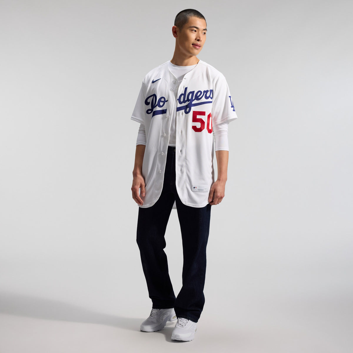 Los Angeles Dodgers Mookie Betts White Home Authentic Jersey