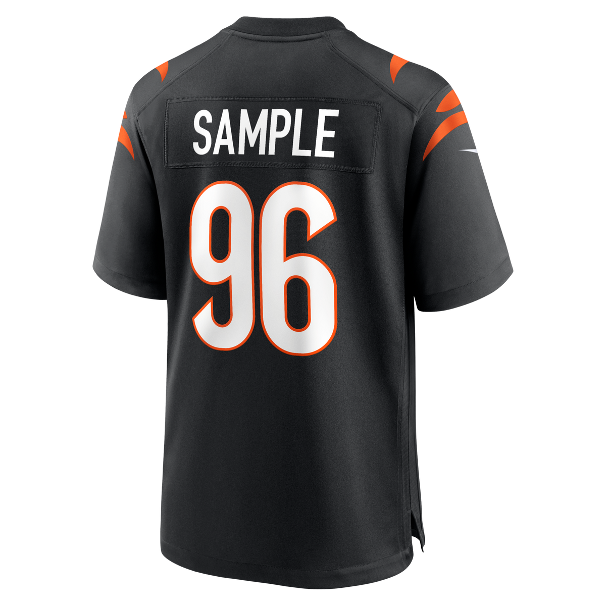 Cincinnati Bengals Cam Sample Black Game Jersey