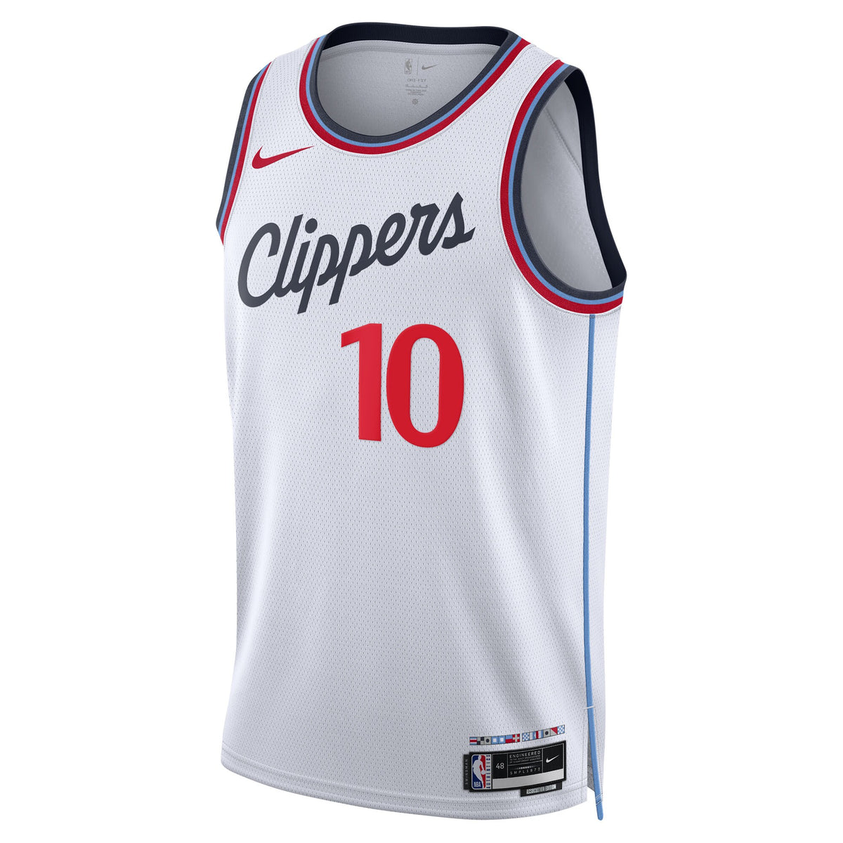 Los Angeles Clippers Association Edition Swingman Jersey - White - Darius Garland