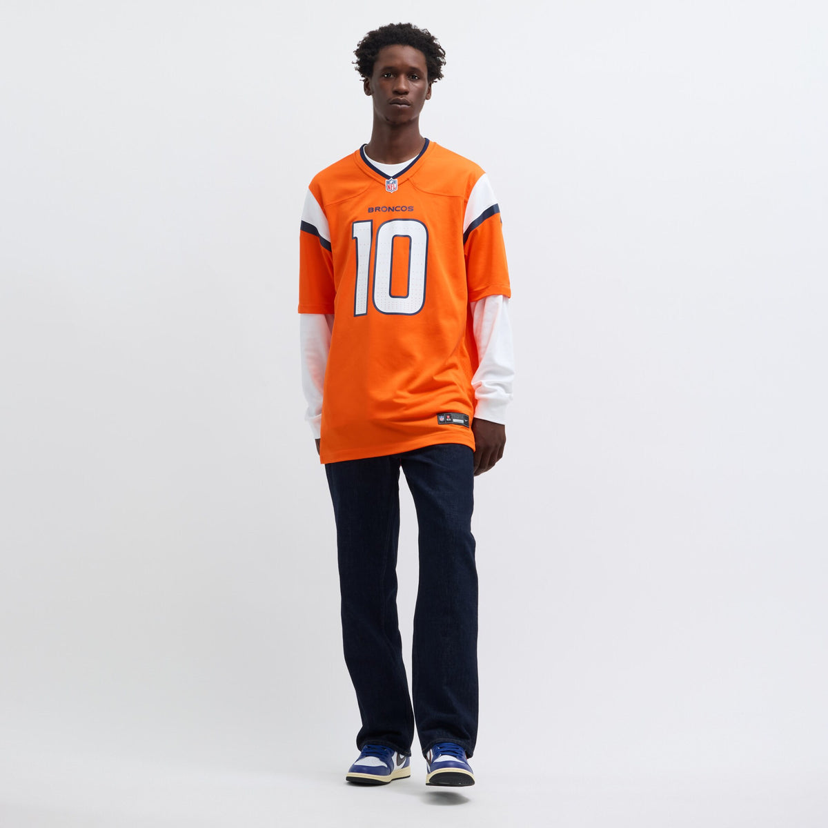 Denver Broncos Bo Nix Orange Player Game Jersey