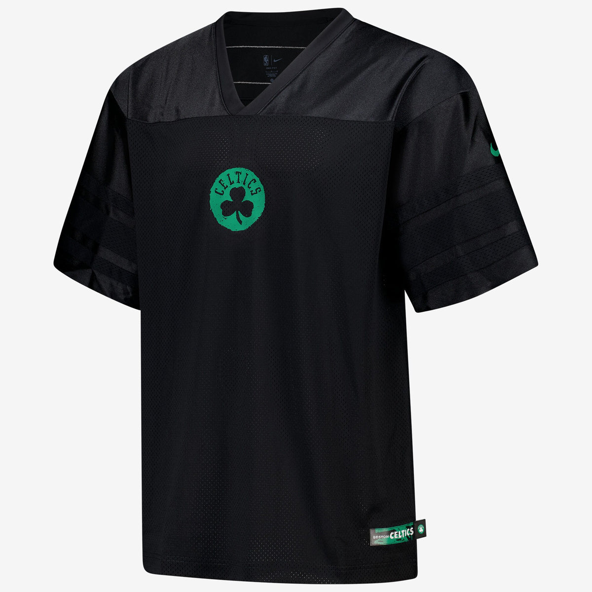 Boston Celtics Courtside Football Jersey - Black -