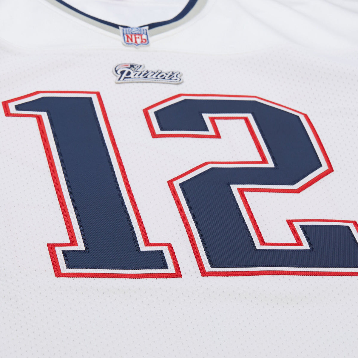 New England Patriots Tom Brady Mitchell & Ness White 2000 Authentic Jersey
