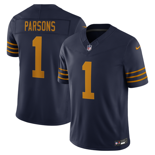 Green Bay Packers Micah Parsons Navy Alternate Vapor F.U.S.E. Stitched Limited Jersey